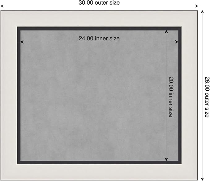 Amanti Art Silver Framed Magnetic Board 26x30 Medium Vision Board - Image 2
