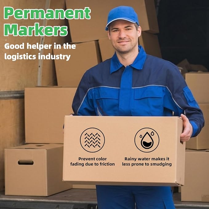 Cgerma Permanent Markers Bulk Fine Point, Quick Drying, Fade Resistant - Image 14