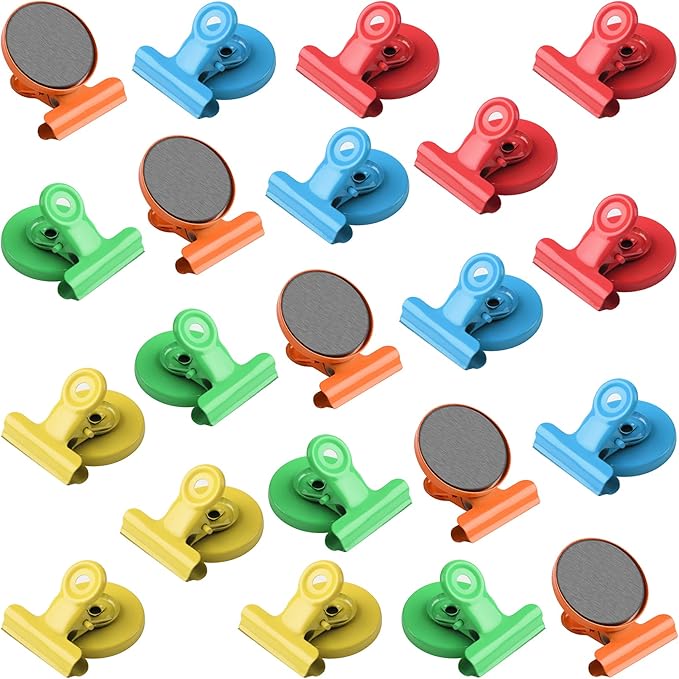 VNDUEEY 20 Pack Fridge Magnets Refrigerator Magnets, Strong Magnetic Clips by VNDUEEY
