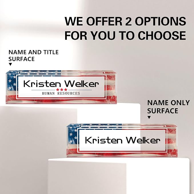 Gowellly Office Desk Name Plate Personalized - Image 6