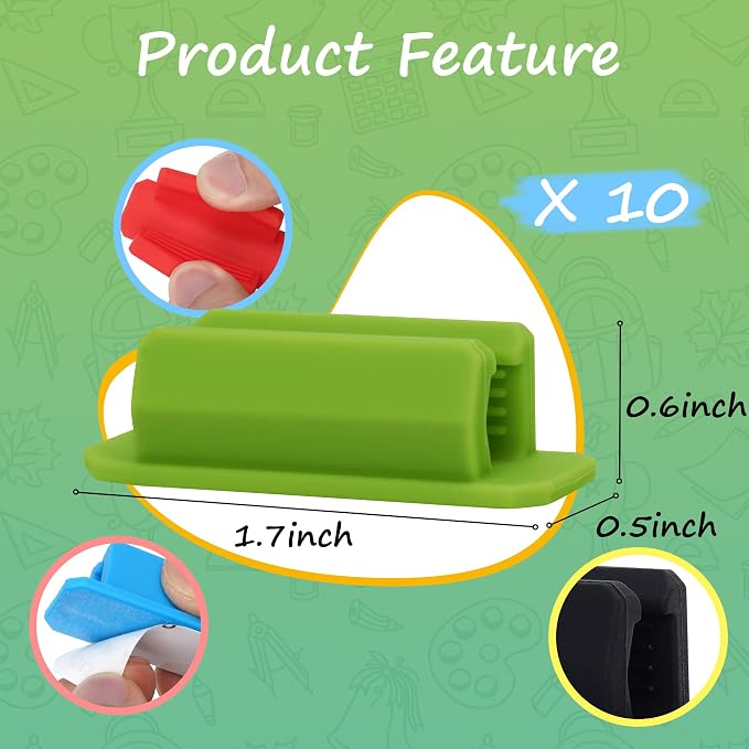 Pen Holder Set of 10, Adhesive Silicone Pen Holder - Image 4