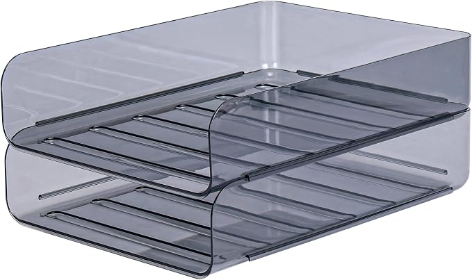 CiWiVOKi 2 Pack Stackable Paper Tray Organizer, Office Organizer and Storage by CiWiVOKi