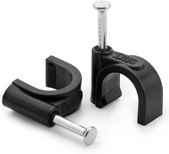 Bates- Cable Clips with Steel Nails, 4mm 5mm 6mm 8mm 10mm, Cord Clips - Image 8