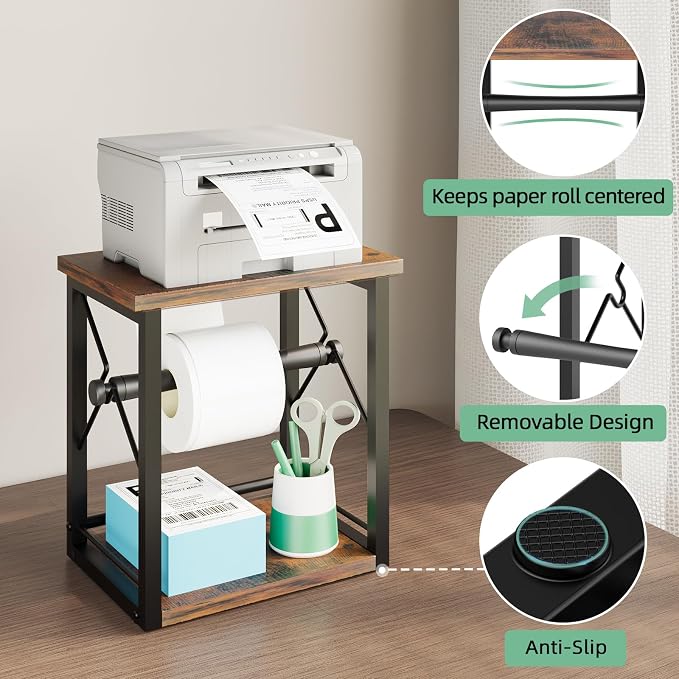 Label Holder for Rolls and Fan-Fold Labels, Shipping Thermal Label Holder - Image 2
