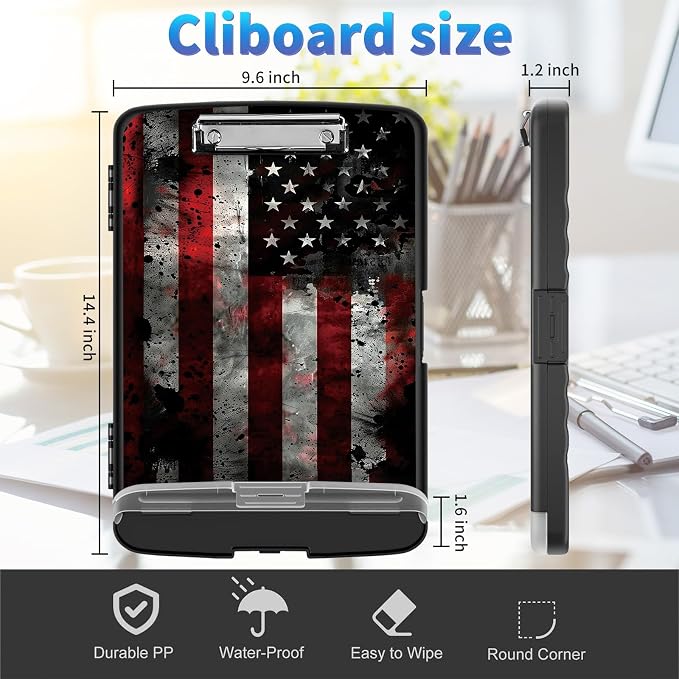Clipboard with Storage, Clip Boards 8.5x11 with Storage High Capacity Nursing - Image 2
