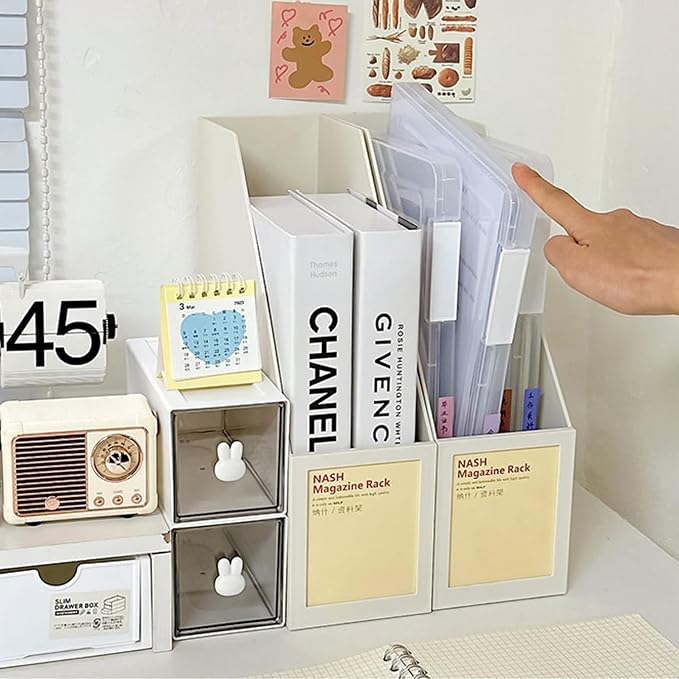 LonlyEagle 6 Pack A4 File Portable Project Case, Plastic Storage Box - Image 7