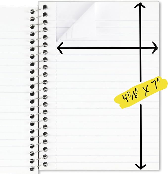 Five Star Spiral Notebook, 1 Subject, College Ruled Paper, 4-3/8" x 7" - Image 3