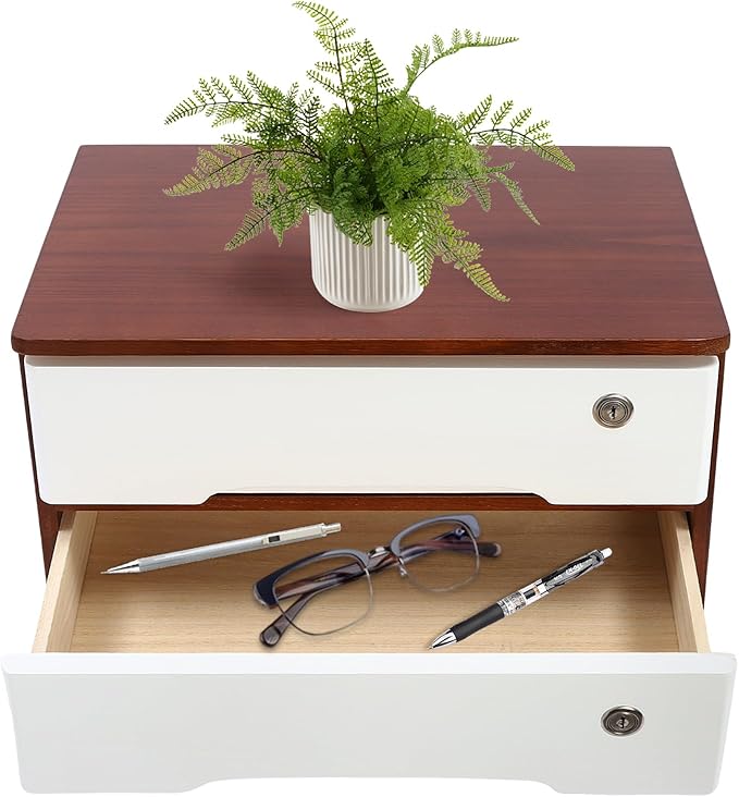 2-Tier Desktop Storage Box by Unknown