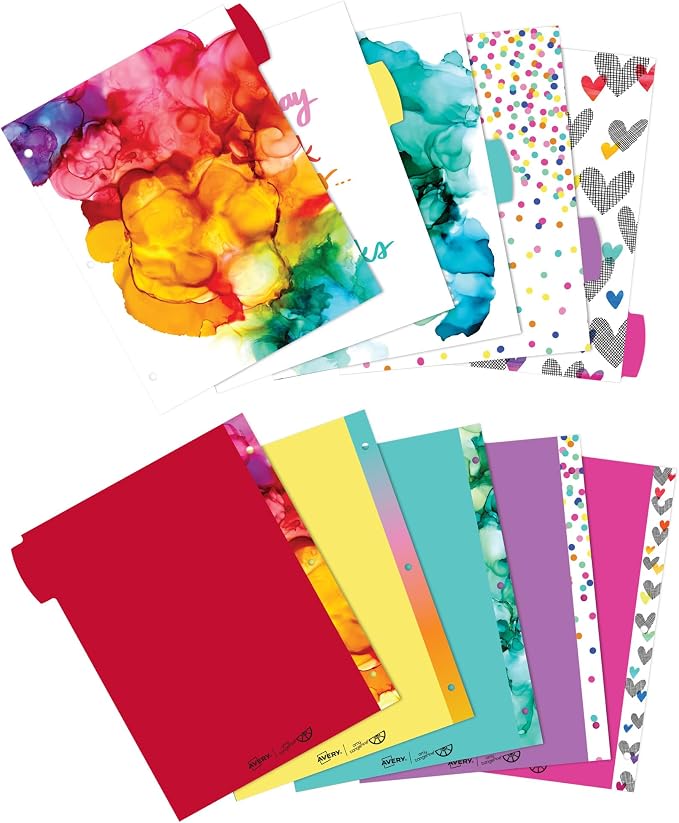 Avery + Amy Tangerine Designer Collection Big Tab Dividers - Image 4