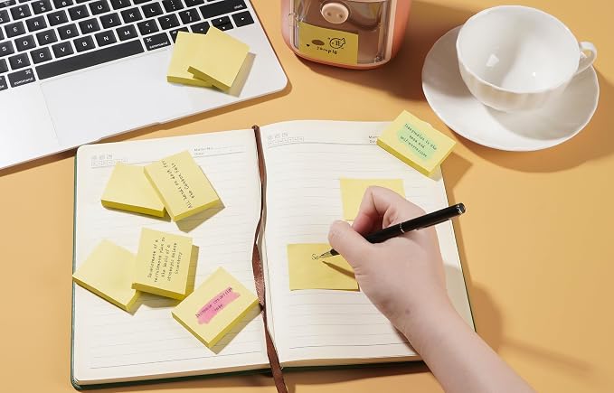 Mini Sticky Notes 1.5x2 in, 36 Pad Yellow Strong Adhesive Post, Suitable - Image 5