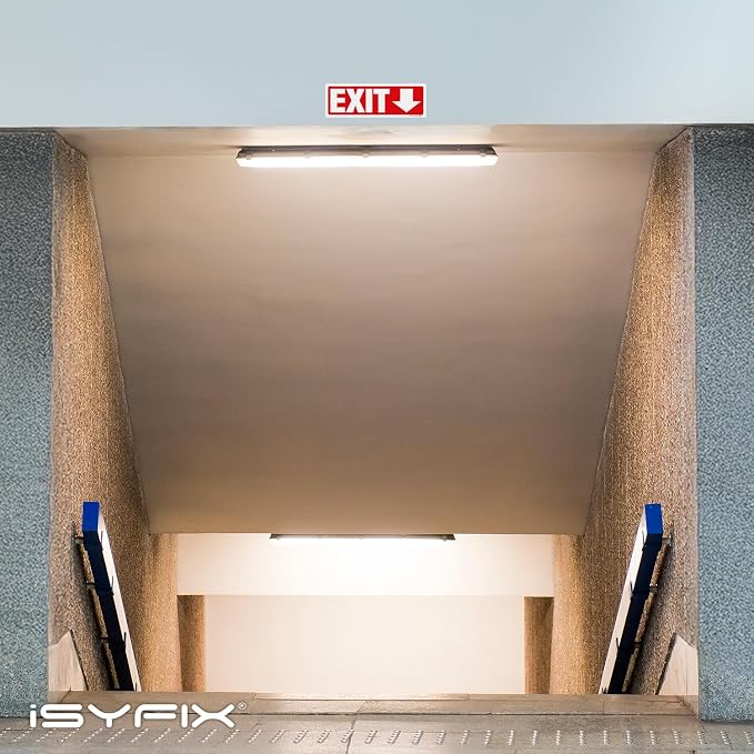 iSYFIX Exit Signs Stickers 2 Pack 12x4 Inch - Image 2