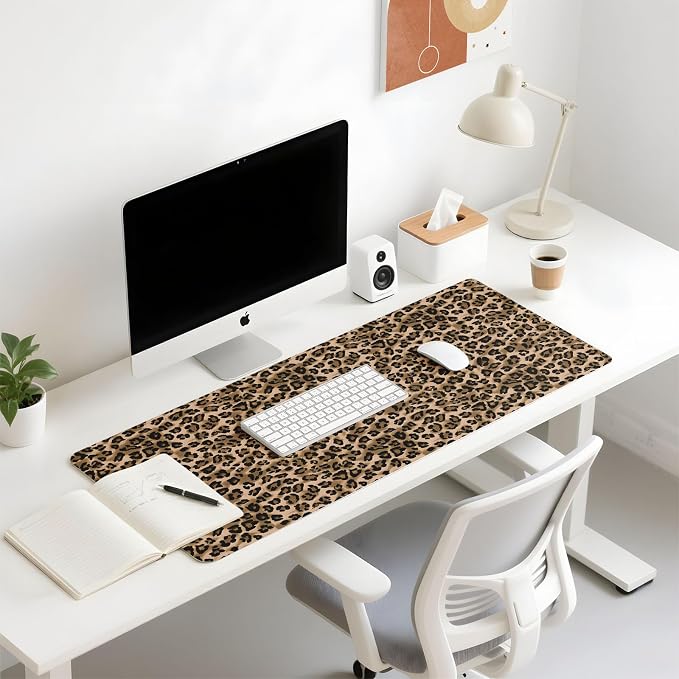 Mouse Pad Leather Desk Mat Large Keyboard Cute Office Desktop Computer Laptop - Image 5