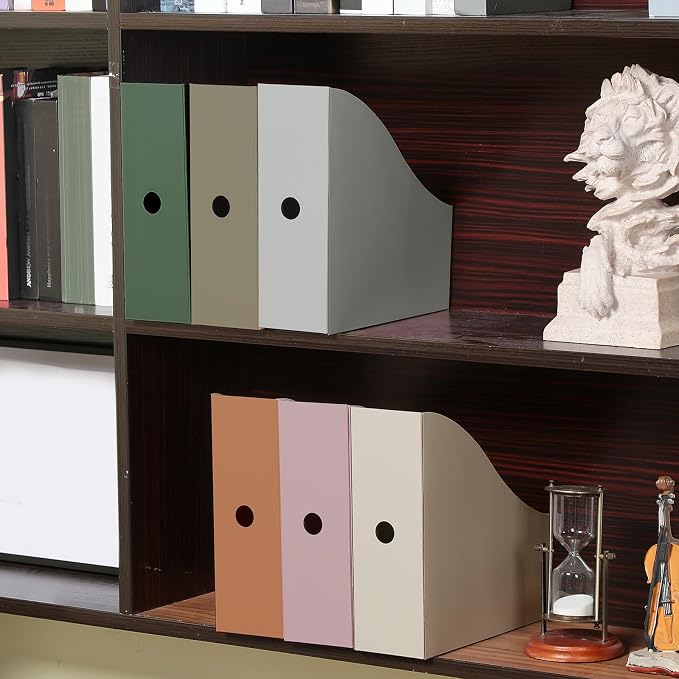 Colarr 48 Pcs Cardboard Magazine Holders 12 Colors Magazine Storage Box - Image 6