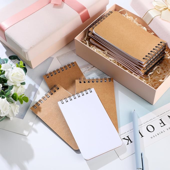 Kisston 120 Pcs Top Bound Memo Books Bulk Memo Notebooks 25 Sheets/pad Mini - Image 4