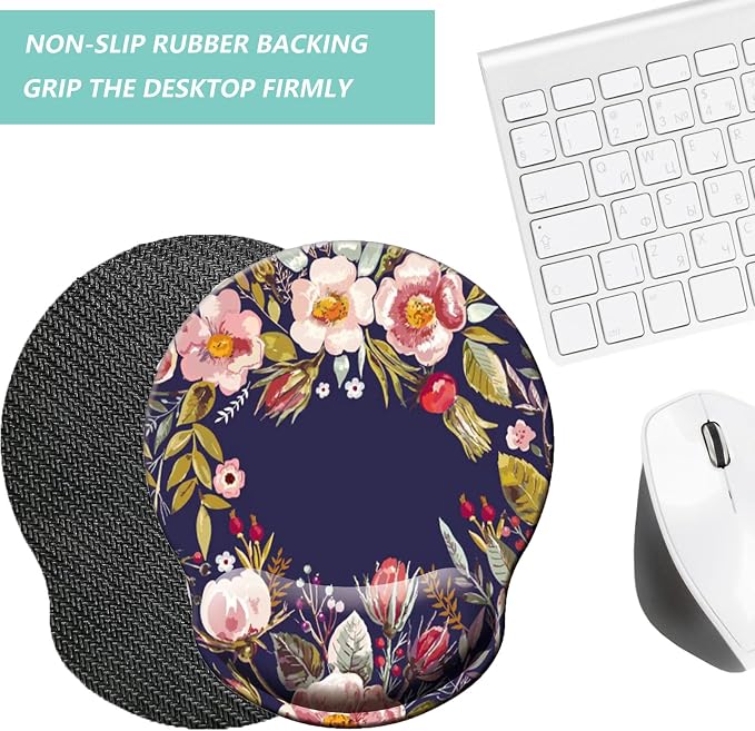 Mouse Pad with Wrist Support, Ergonomic Mouse Pad with Memory Foam Wrist Rest - Image 4
