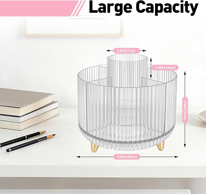360 Rotating Pen Pencil Holder for Desk, Pen Organizer - Image 2
