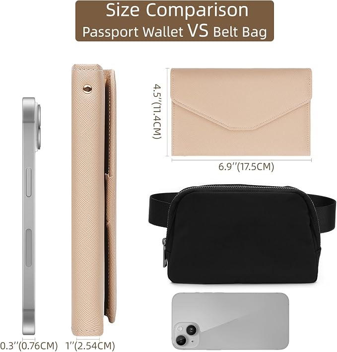 ZOPPEN Mulit-purpose Rfid Blocking Passport Holder Travel Wallet Passport and - Image 4