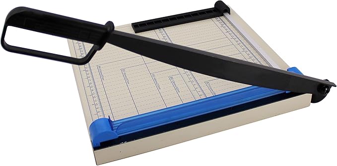 TEXALAN(R) 12" A4 Paper Cutter Multi-Purpose Trimmer for Metal Sheet, Leather, Plastic Sheet, Non-Woven Fabric, 12 Sheets 80-Gram Paper-DeskLoop Office