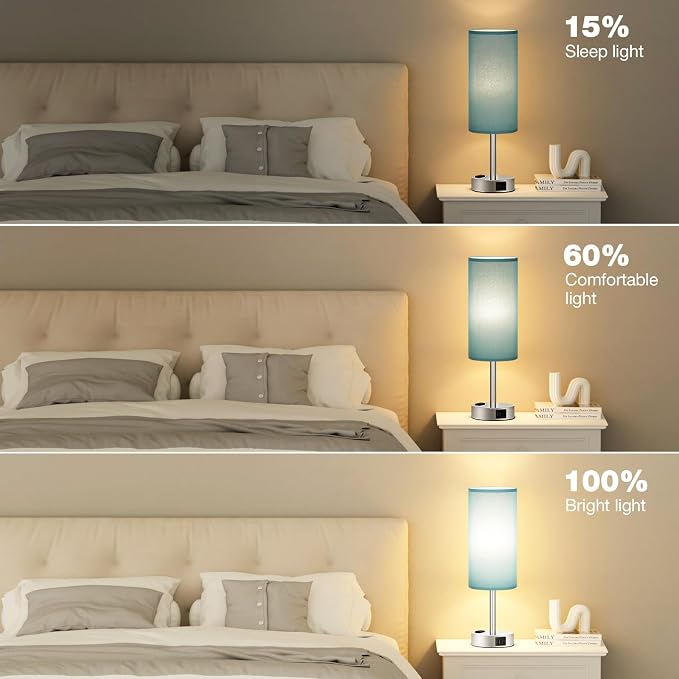 Fenmzee Turquoise Nightstand Table Lamp - Image 5
