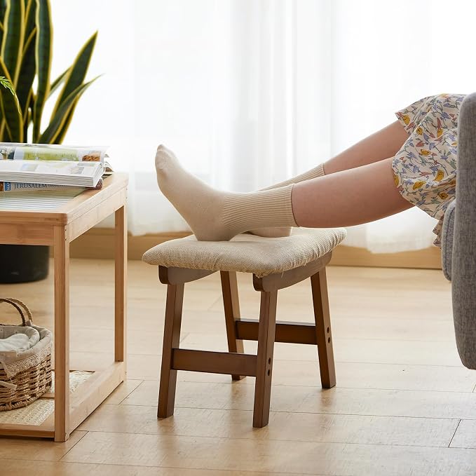 Foot Stool Ottoman Foot Rest Under Desk, Small Stool - Image 6
