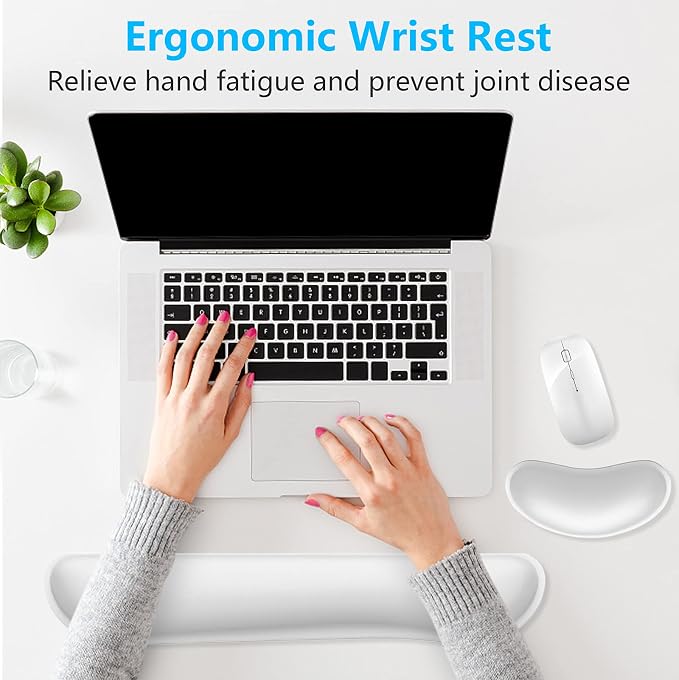 Dapesuom Enlarge Keyboard Wrist Rest, Memory Foam Wrist Cushion - Image 6