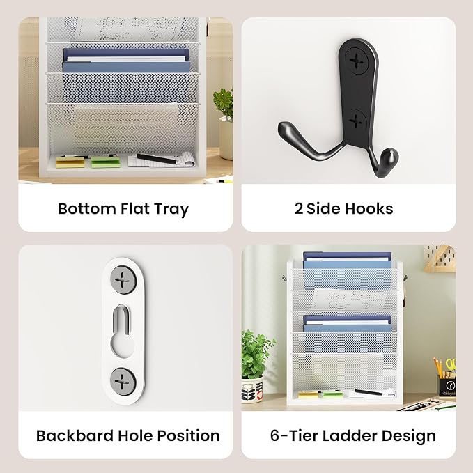 Creso hom Mail Organizer Wall Mounted, Mail Sorter - Image 6