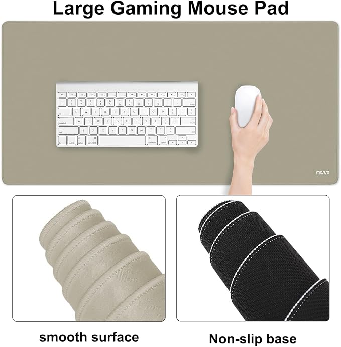 MOSISO Keyboard Mouse Pad Set, Large Gaming Mouse Pad&Rectangular Keyboard - Image 4