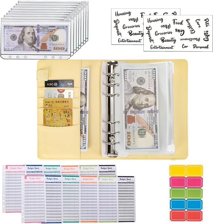 NICOOTH Budget Binder A6 Money Saving Binder - Image 4
