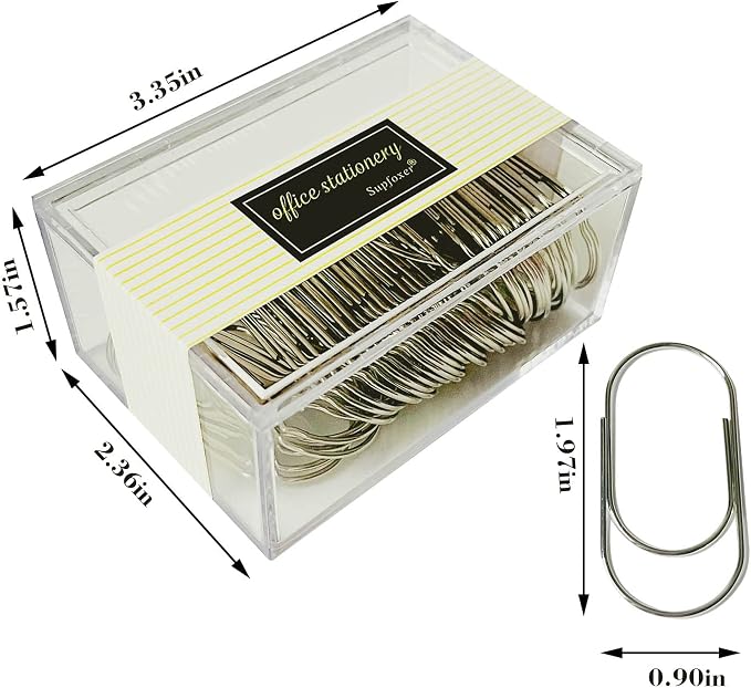 Silver Jumbo Paper Clips - Image 2