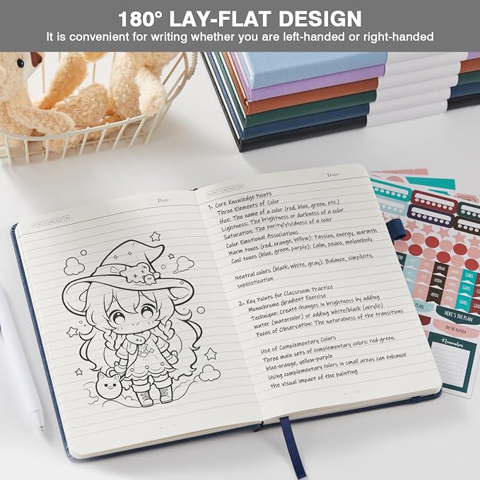 Hardcover Journal Notebook for Work, 3 Pack 160 Pages Lined Journaling Notebooks - Image 4