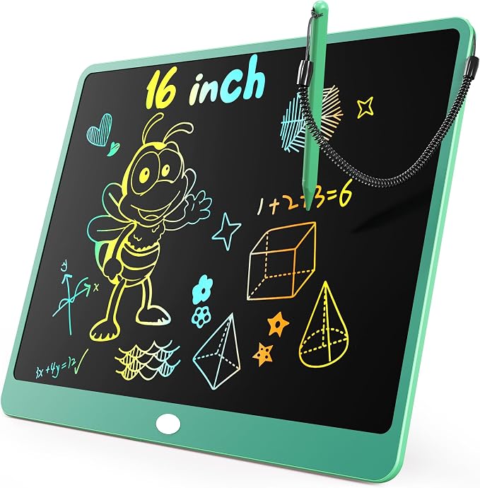 KOKODI LCD Writing Tablet, 16 Inch Colorful Toddler Doodle Board Drawing Tablet by WhereKidsLearnThroughPlay