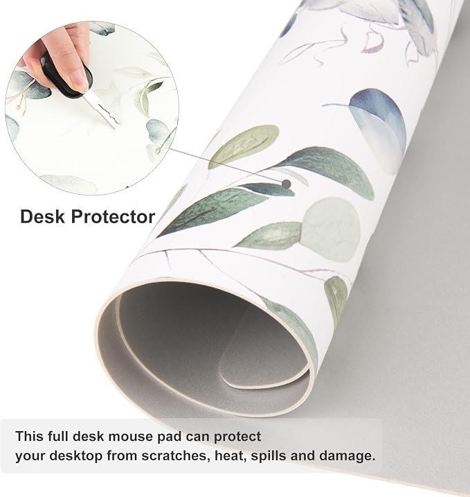 Colorful Star Large Mouse Pad, PU Leather Waterproof Desk Mat, Computer Gaming - Image 5
