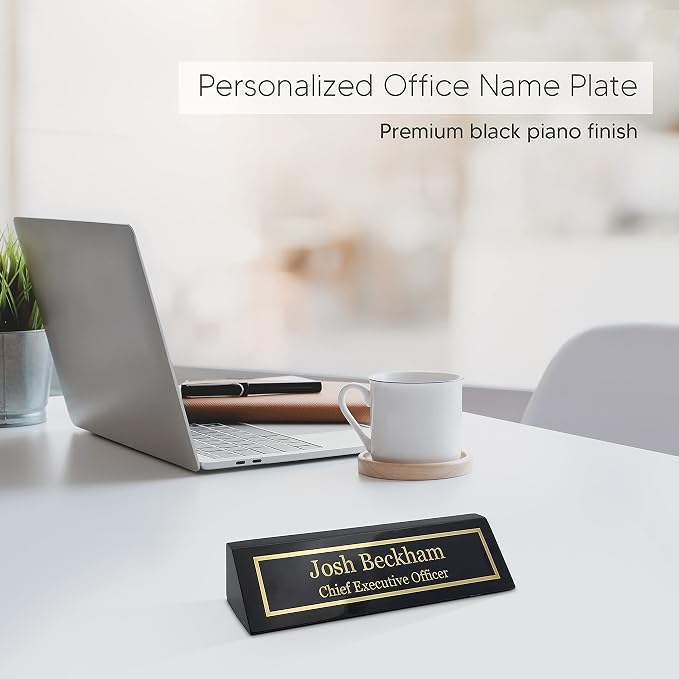 Engraving International Business Wood Name Plate - Image 4