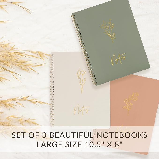 ZICOTO Aesthetic Spiral Notebook Set of 3 - Image 3