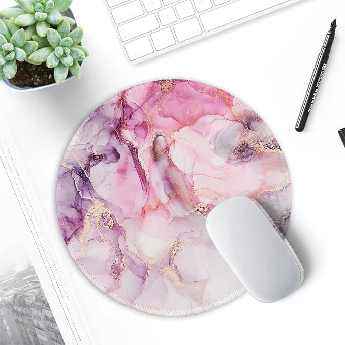 ITNRSIIET Round Mouse Pad with Stitched Edge Premium-Textured Waterproof - Image 7