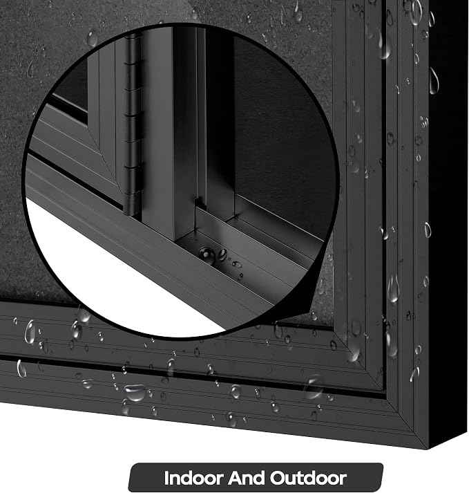 INNOVART Enclosed Bulletin Board 72” x 48”, Lockable Fabric Noticeboard - Image 6