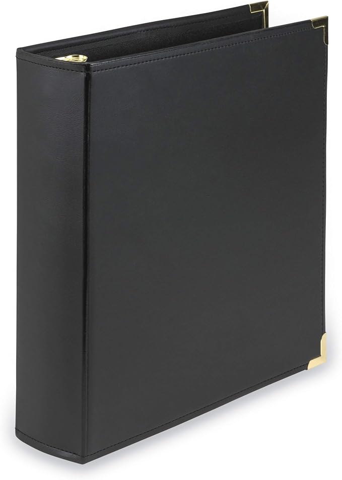Samsill Classic Collection Leather 3 Ring Binder, Executive Presentation by Samsill