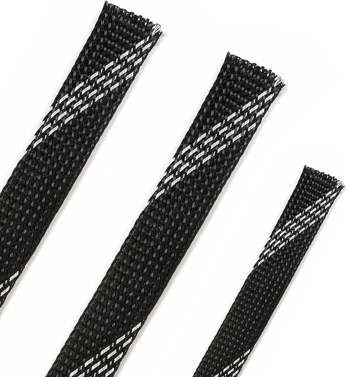 25ft PET Expandable Braided Cable Sleeve 3/8inch Pet Braided Cable Sleeve by PursuingaBetterLife