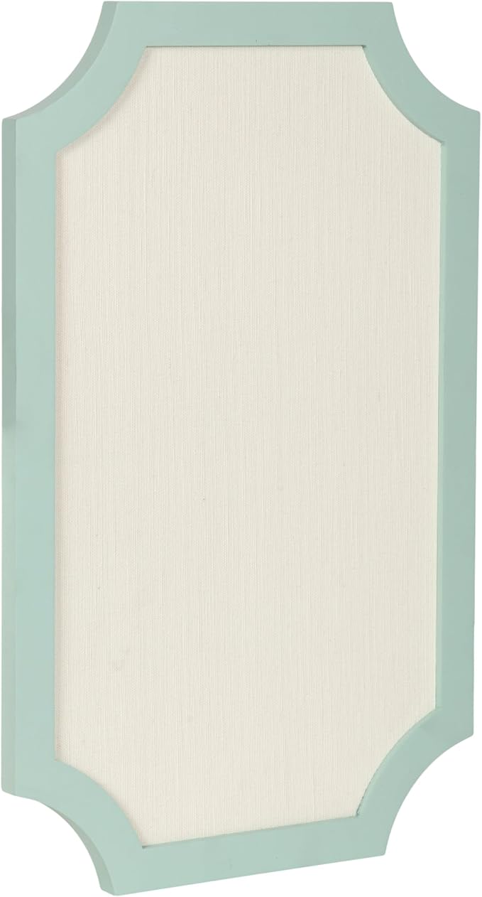Kate and Laurel Holbrook Modern Framed Scallop Fabric Pinboard, 15 x 24 by KateandLaurel