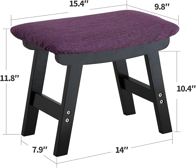 Foot Stool Ottoman Foot Rest Under Desk, Small Stool - Image 2