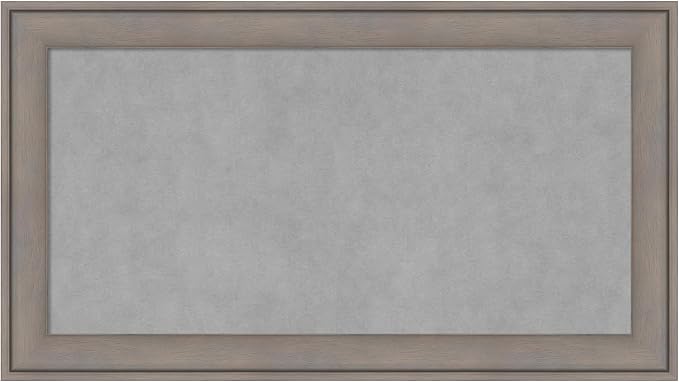 Amanti Art Grey Framed Magnetic Board 15x27 Small Vision Board by AmantiArt