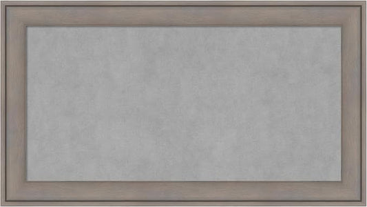 Amanti Art Grey Framed Magnetic Board 15x27 Small Vision Board by AmantiArt