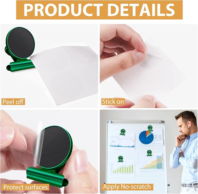 8 Pack Refrigerator Magnets Fridge Magnets Magnetic Clips Perfect - Image 5