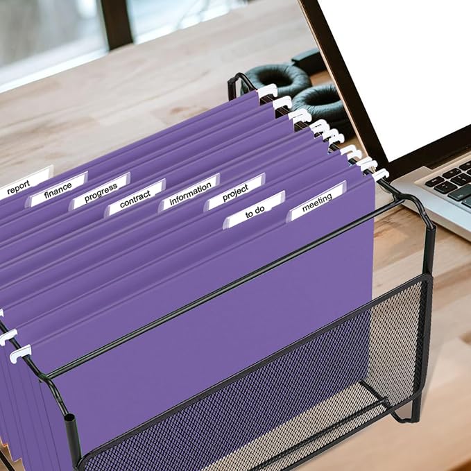 HERKKA Hanging File Folders, 30 Pack Reinforced Letter Size Hanging Folders - Image 7
