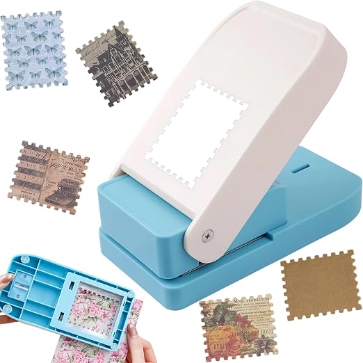 Large Stamp Punch, 2.5x2.1inch Extra Large Postage Stamps Punch, Stamps Maker by CYFUNDESIGN