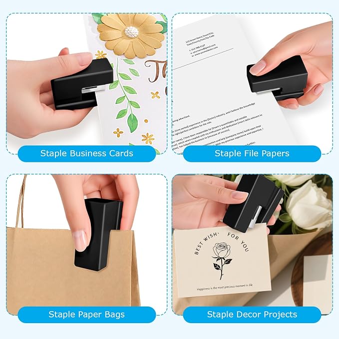 Mini Stapler - Small Cute Desk Staplers - 25 Sheet Capacity - Image 6