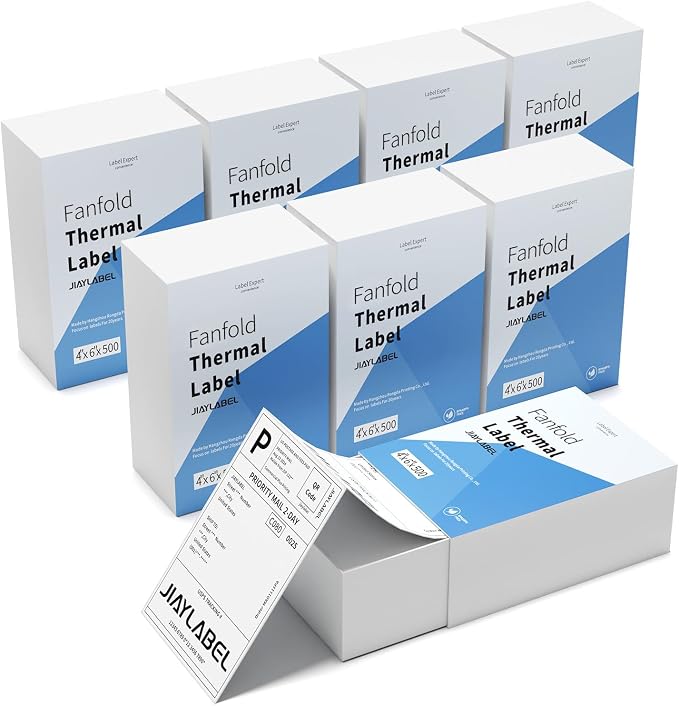 4x6 Thermal Shipping Label Paper by JIAYLABEL
