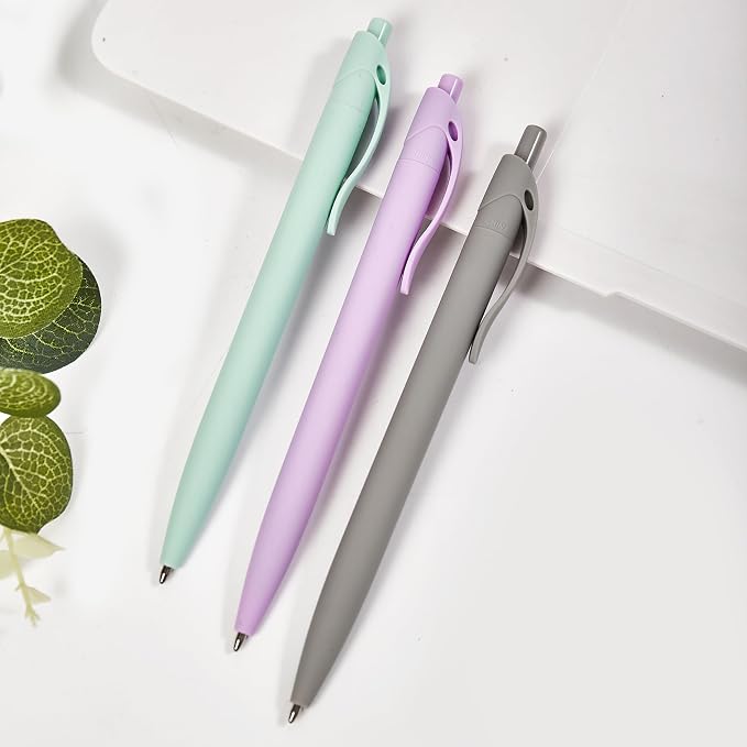 BallPoint Pens, 50 Pack, Bulk Pens, Mint Blue Barrel, Click Pens - Image 6