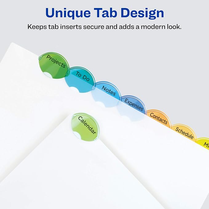 Avery Insertable Style Edge Plastic Dividers - Image 4