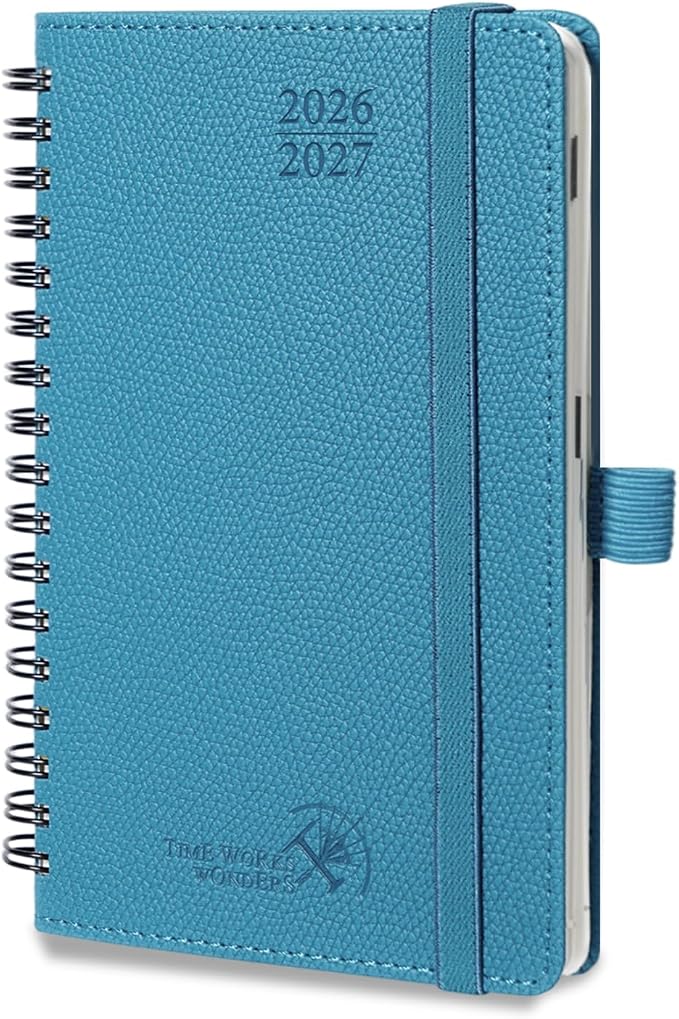 POPRUN 2026-2027 Academic Small Weekly Planner, Horizontal Daily Calendar from by POPRUN